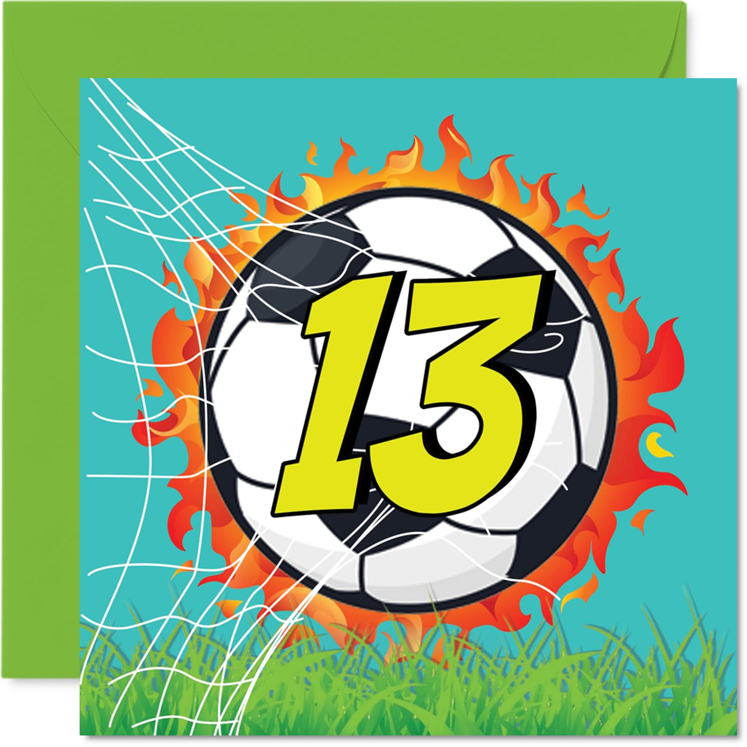 13th Birthday Cards for Boys Girls - Hotshot - Happy Birthday Card for 13 Year Old Boy Girl Niece Son Brother Granddaughter, 145mm Bday Greeting Cards