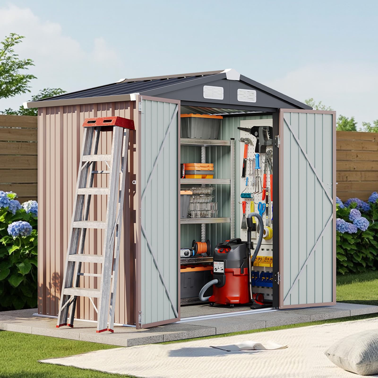Amazon.com : Breezestival 6x4 FT Outdoor Storage Shed with