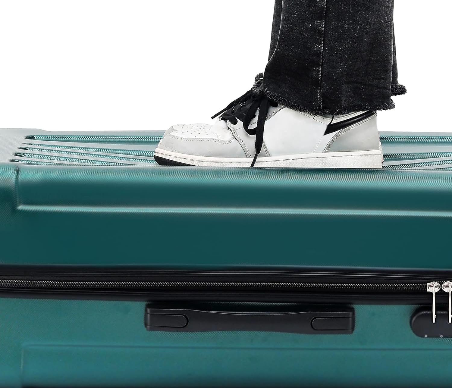 Juego 3 Maletas Viaje (55/66/76CM) ABS Rígidas con Cerradura y Ruedas 360°,Set Trolley de Viaje Incluye Maleta Cabina,Ideal Negocios y Familia