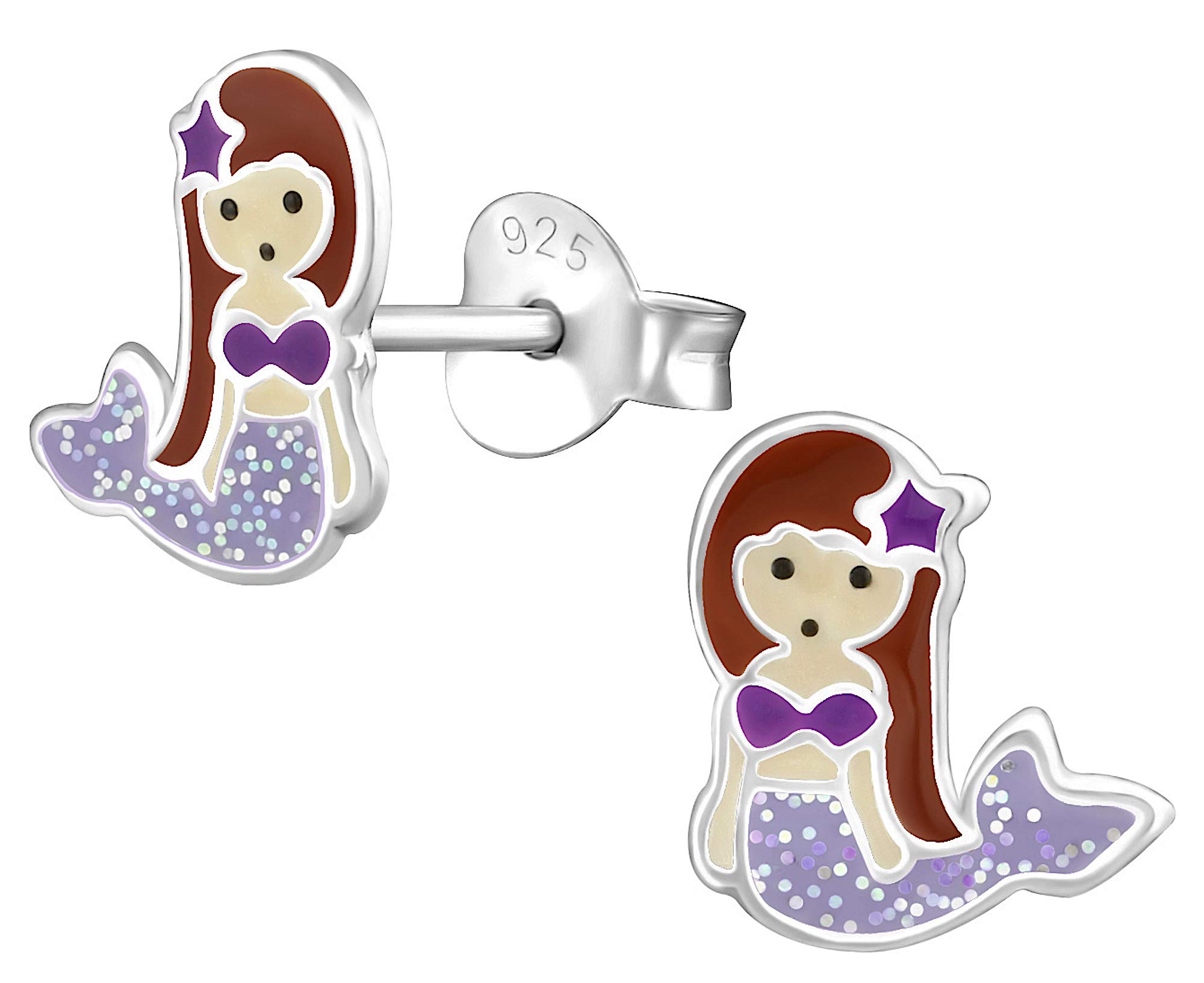 Aww So Cute 925 Sterling Silver Hypoallergenic Mermaid Stud Earrings for Babies, Kids & Girls | Diwali Gift/Birthday Gift | Comes in a Gift Box | 925 Stamped with Certificate of Authenticity | ER1393 (B07KMQXS46) Amazon Price History, Amazon Price Tracker