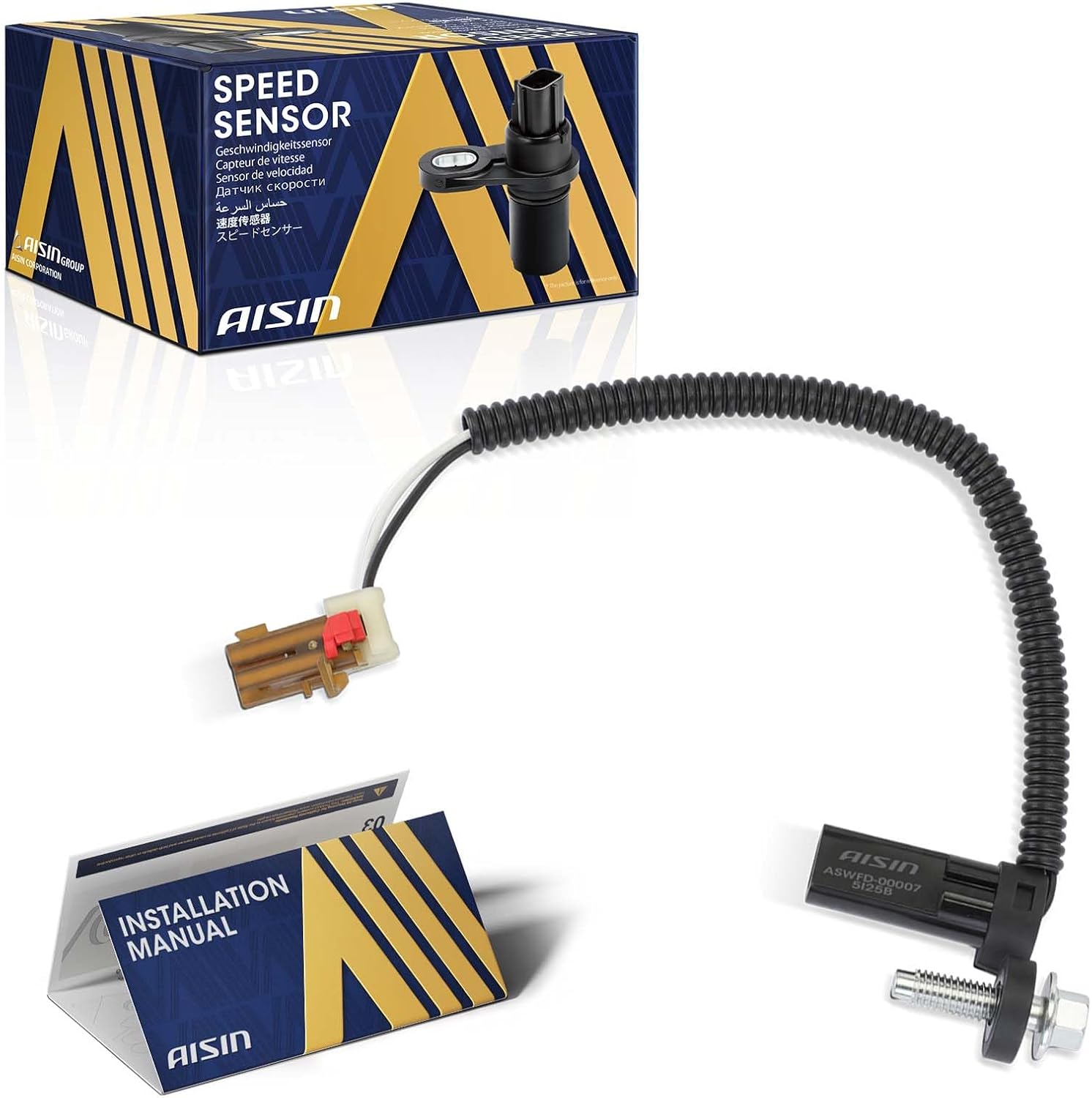 AISIN AFTERMARKET ASWFD-00007 Transmission Speed Sensor - Compatible with Ford F-150 17-23, Expedition Mustang 18-24, Ranger Bronco Explorer Transit 20-23, Lincoln Aviator 20-23, Navigator 18-24