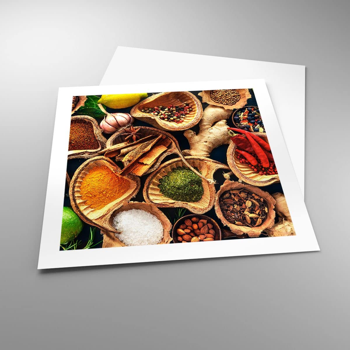 Poster 50x50 Cm - Thème épices/cuisine - ARTTOR - Décoration Murale - Neuf