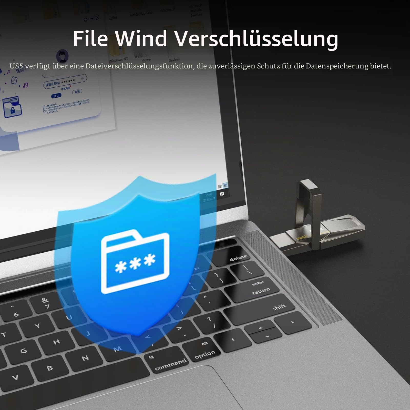 Netac US5 128GB Solid USB State Drive Externe tragbare SSD Typ-c und USB 3.2 Dual Interface Geschwindigkeit bis zu 550MB/s für Smartphone und Notebook Computer