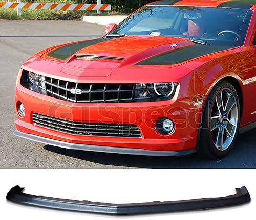Miniatura 2 de GT-Speed Compatible conreemplazo para ZL1 estilo PU parachoques delantero alerón negro, se adapta a Chevrolet Camaro V8 SS 2010 2011 2012 2013
