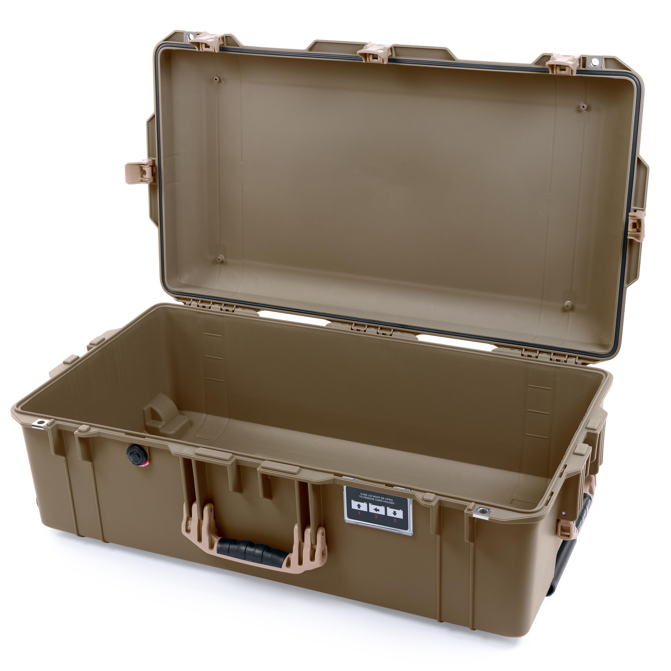 Pelican Air 1615 Case by ColorCase - Dark Desert Dirt - Large Size Waterproof Case (Case Only) - Desert Tan Handles & Latches