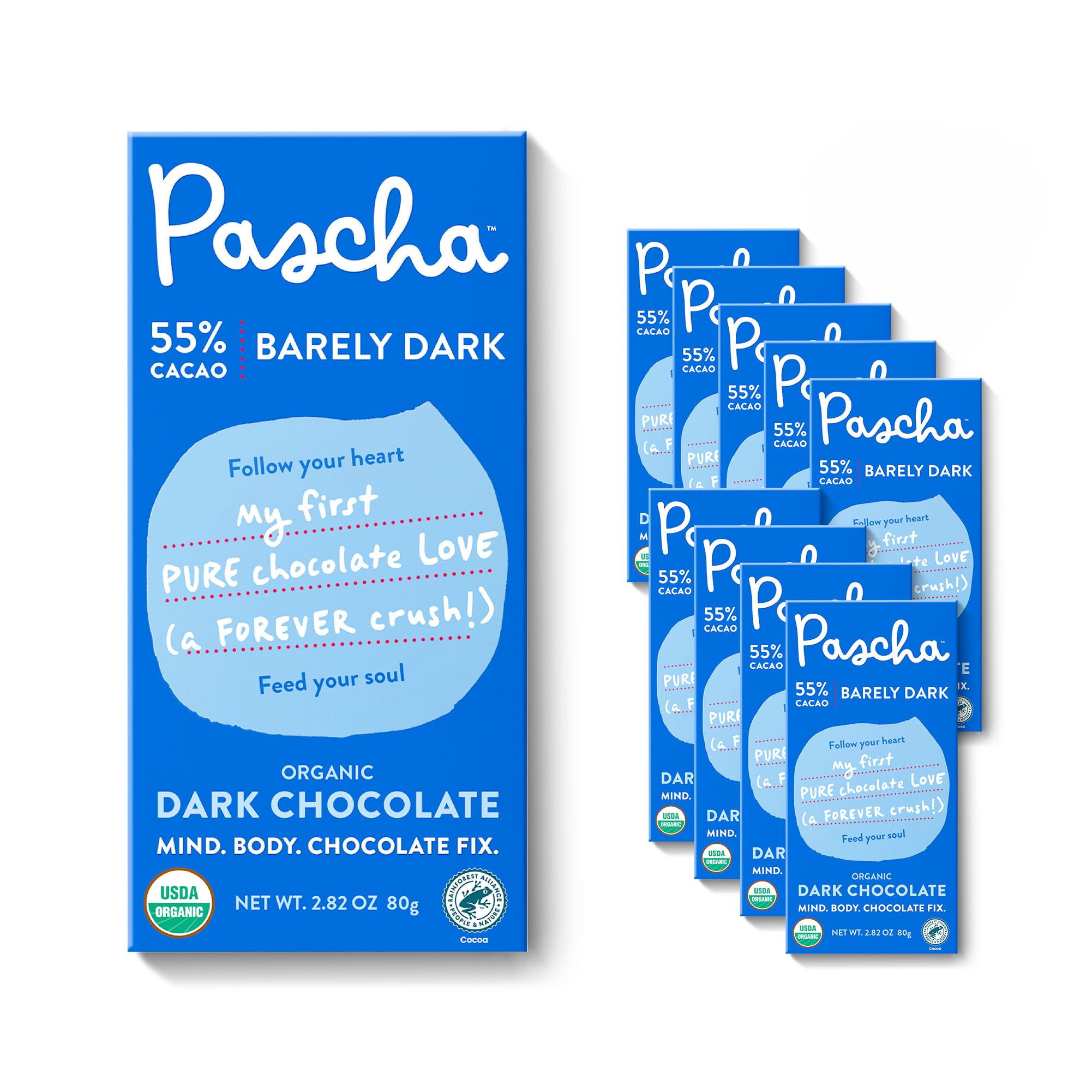 Pascha - Bar Chocolate 55% Cacao - Case of 10-2.82 Oz