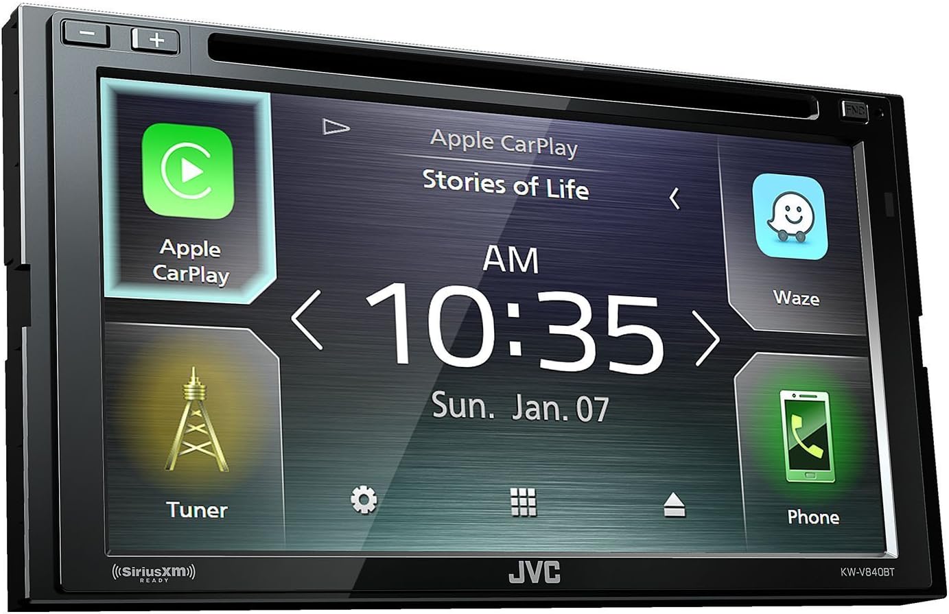 JVC Kw-V840Bt Compatible with Android Auto/Apple Car Play Cd/DVD Stereo Web Link