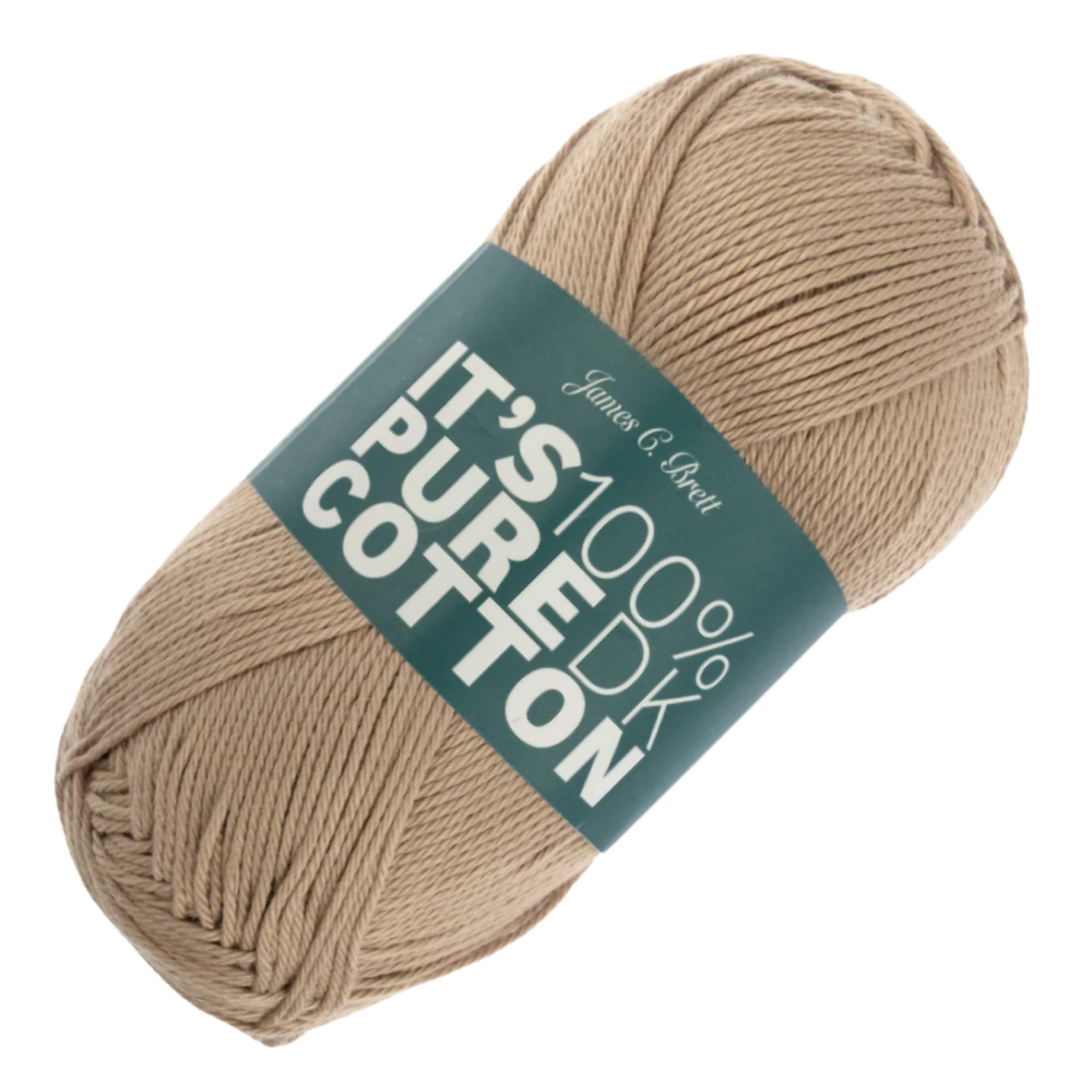 It's Pure Cotton DK 100g - James C Brett - 100% Cotton Soft Breathable Double Knitting Yarn for Knitting and Crochet (IC18 - Beige)