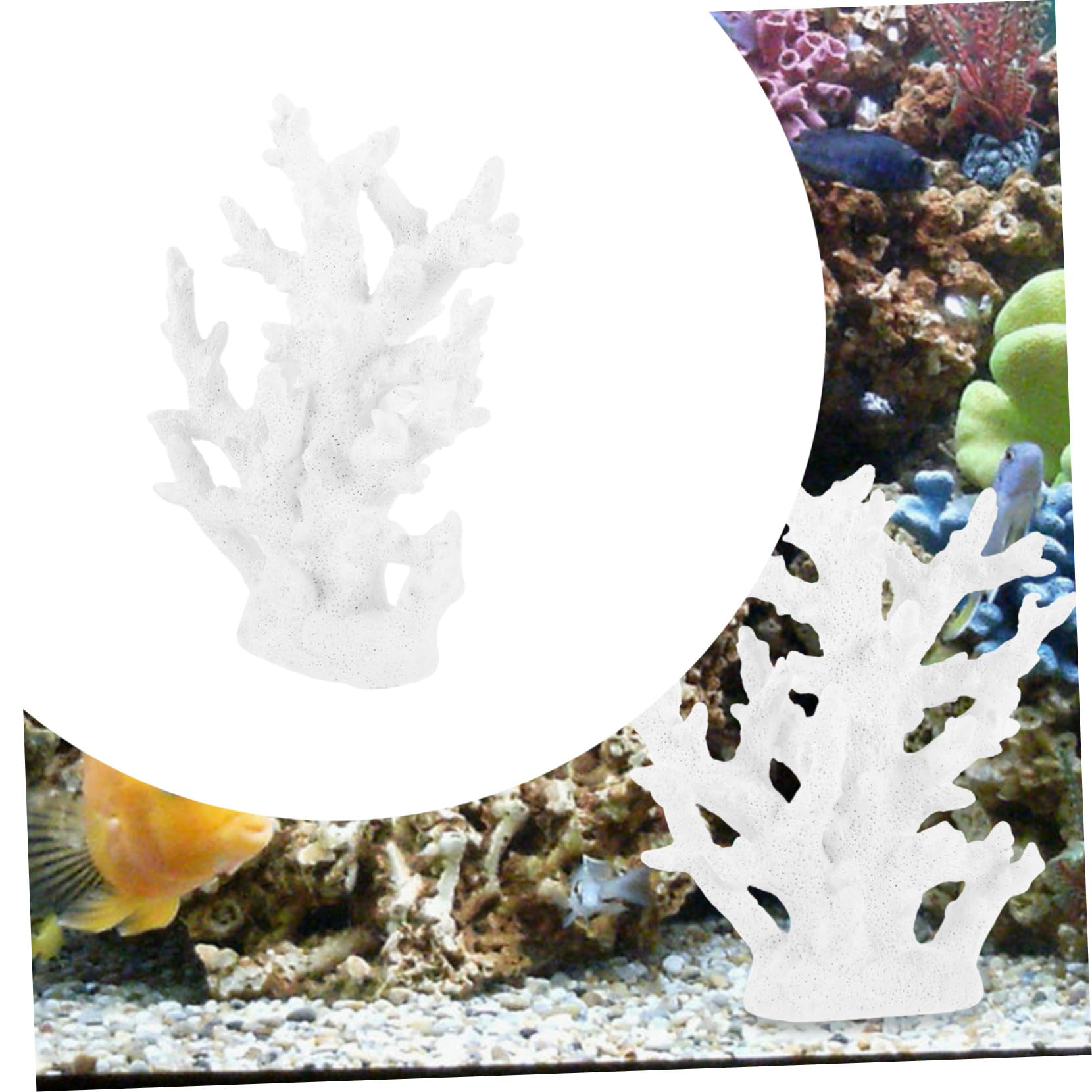 UPKOCH Decoración de Coral Artificial de Resina para Acuario Resistente al Agua Ligera y Duradera Adorno Exclusivo para Peceras Marinas Agua para Paisajes Arrecifes y Regalos