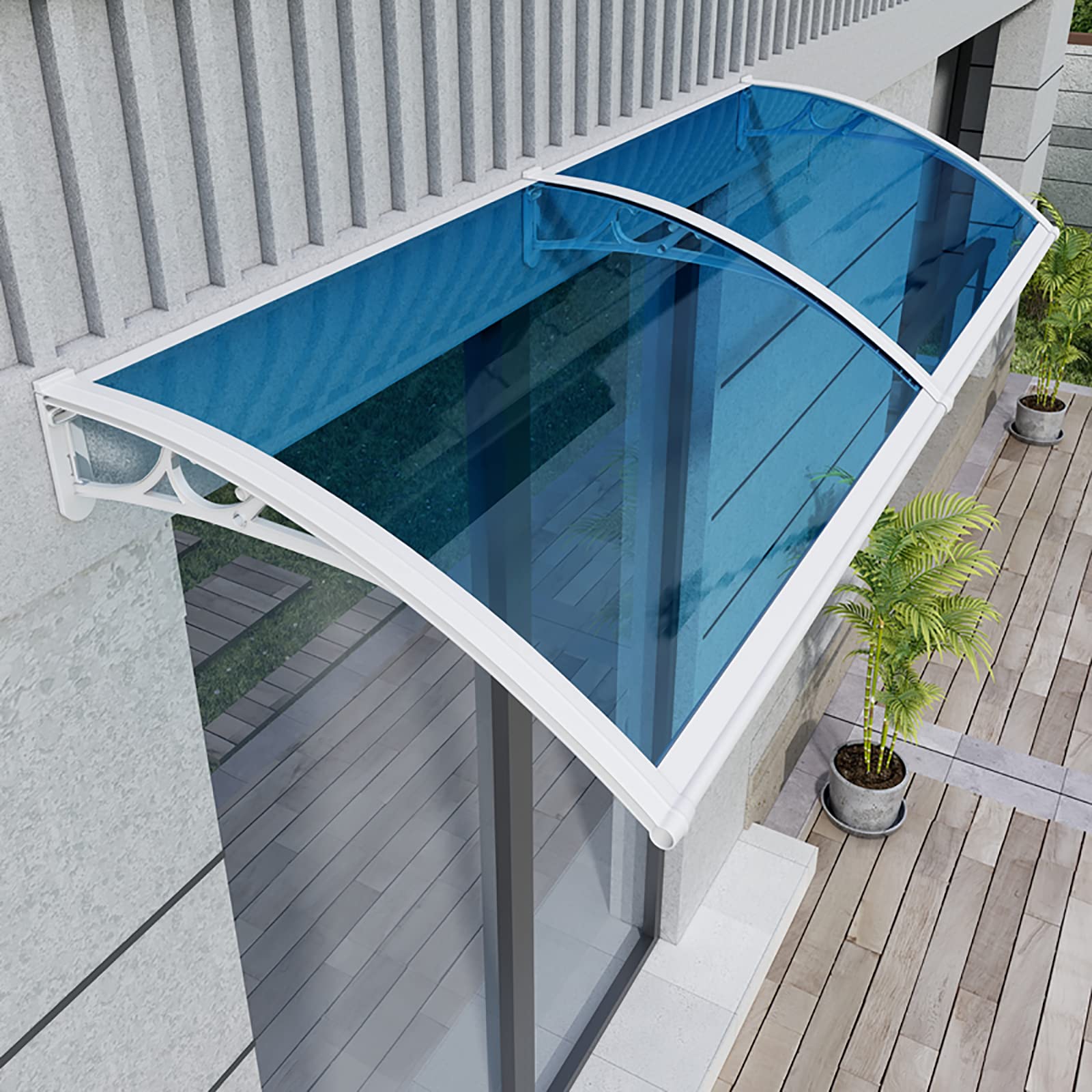 Amazon.co.jp: 玄関ひさし ひさし 庇 日よけ 雨よけ ひさし 後付