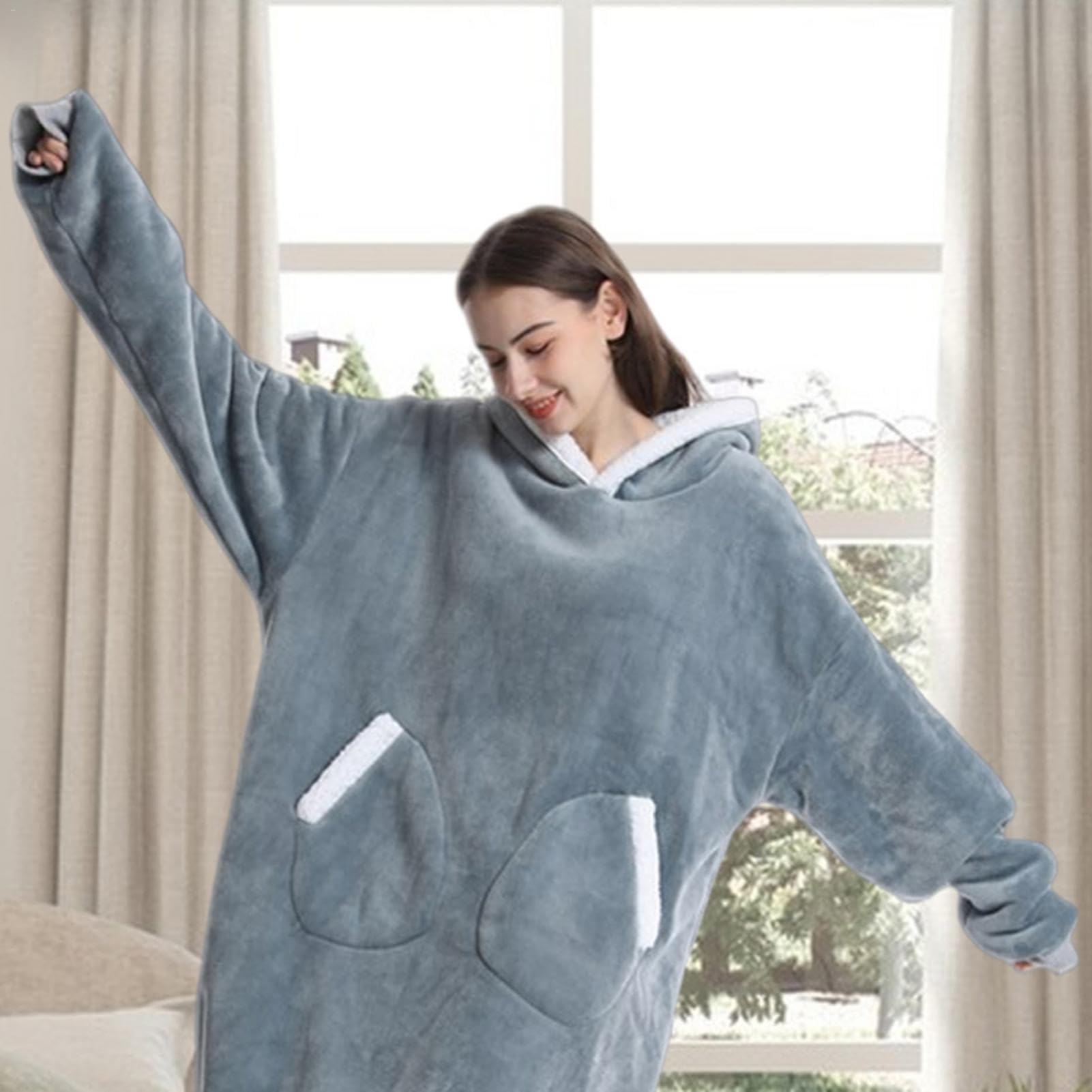 Manta para Adultos, Manta de Invierno, Manta portátil | Sudadera Manta