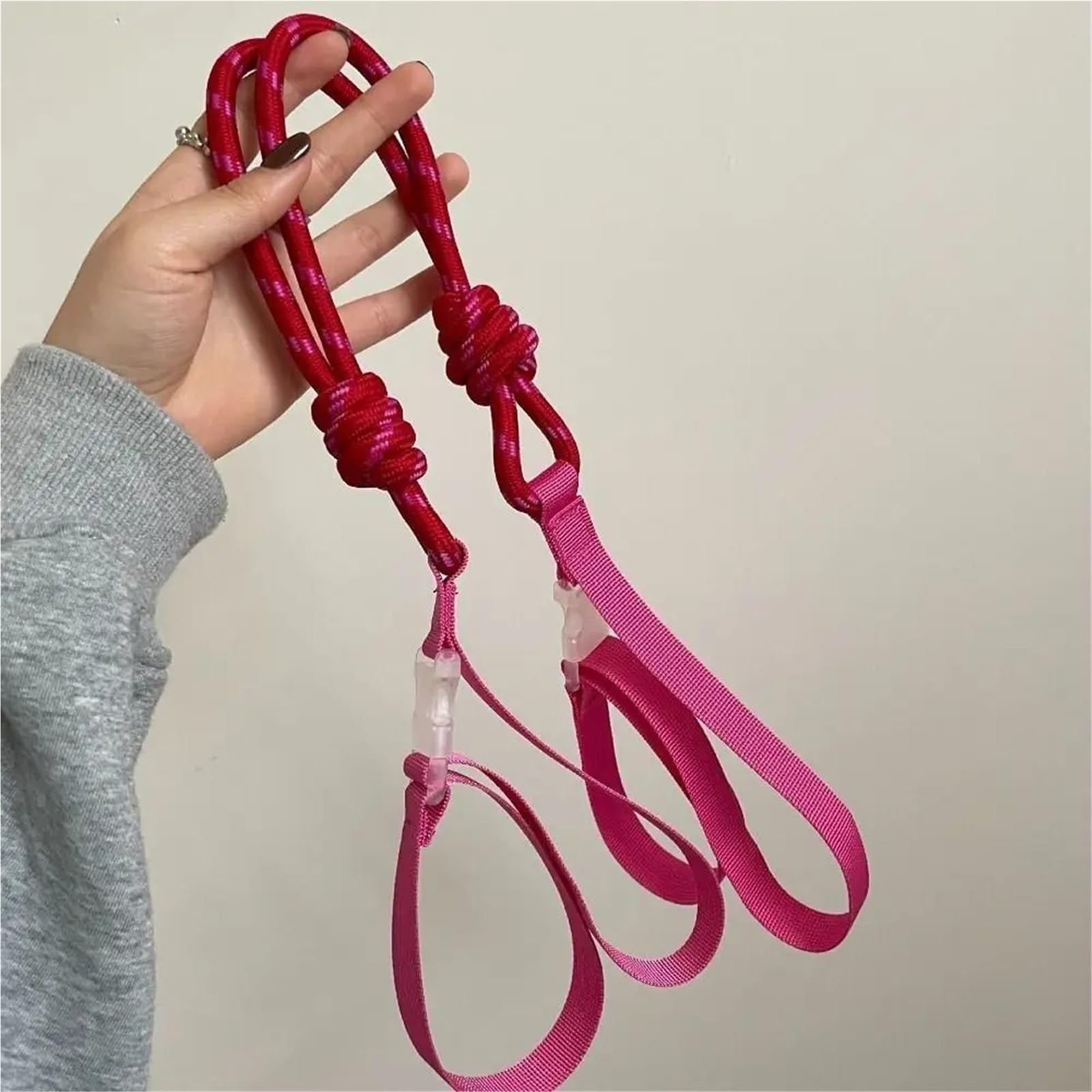 Geflochtener Taschengurt 4 Stück gestrickter Kleiner Taschengürtel, Nylonband, Handgelenktasche, bunt, mit Zugknopf, Schultergurt(Color 3-96cm)