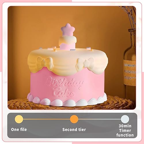 Miniatura 52 de Luces nocturnas Kawaii de hongos para niños, guardería de bebé, bonita lámpara de silicona recargable por USB, luz portátil con temporizador