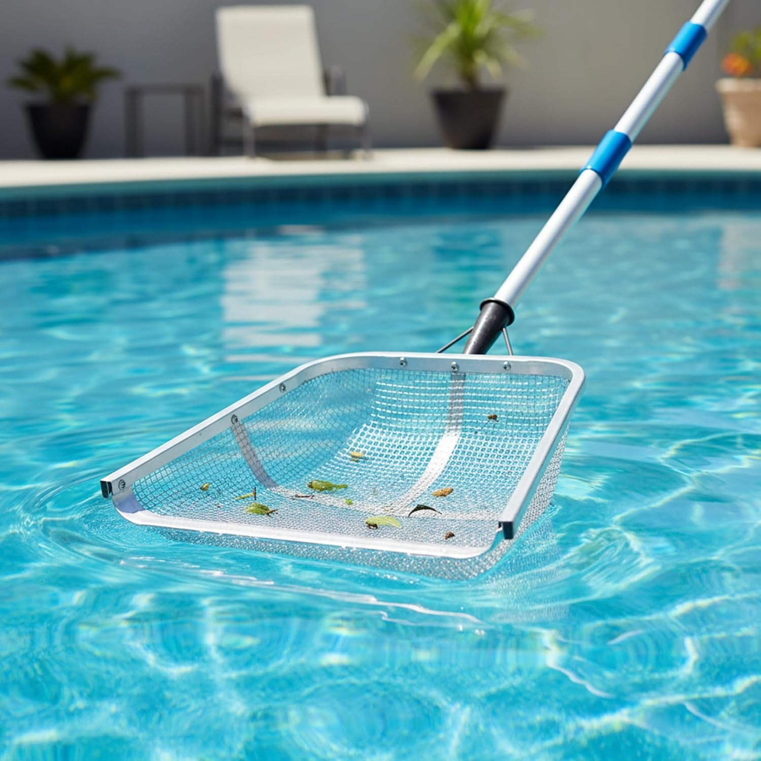 Sifting Shovel, Stainless Steel Soil Sifter for Gardening 17.5x14.6 Inch Sand Shovel with 4mm Mesh for Efficient Sand, Soil, and Grain Filtering.