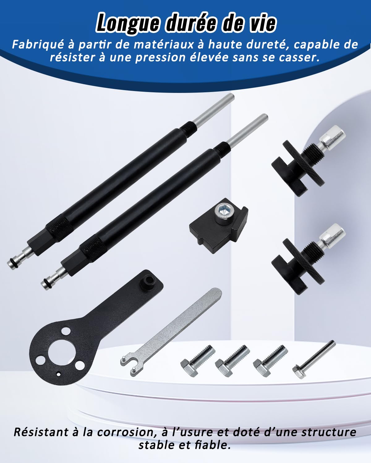Kit d'outils de réglage Moteur Arbre à cames et Courroie de Calage Distribution Compatible avec Fiat, Alfa Romeo, Lancia 1.2 1.4 16V, T-Jet. OEM 1860985000, 1860987000, 1860992000, 2000004500