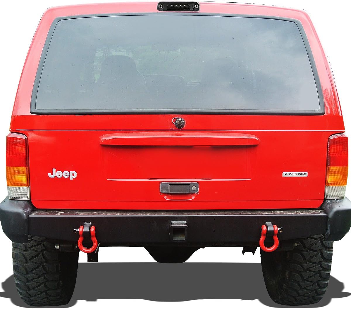 DNA MOTORING 3BL-JCHE97-LED-BK Black Housing LED High Mount 3rd Third Brake Light [Compatible with 97-01 Jeep Cherokee]