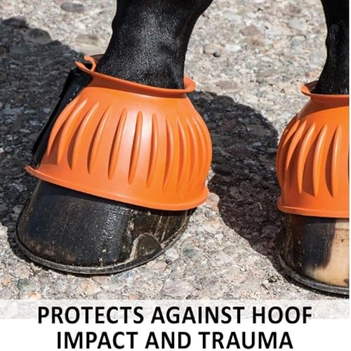 Miniatura 2 de Botas de goma acanaladas de doble bloqueo para caballos  Opciones de tamaño  Opciones de color  Protección definitiva para caballos  Escudo de