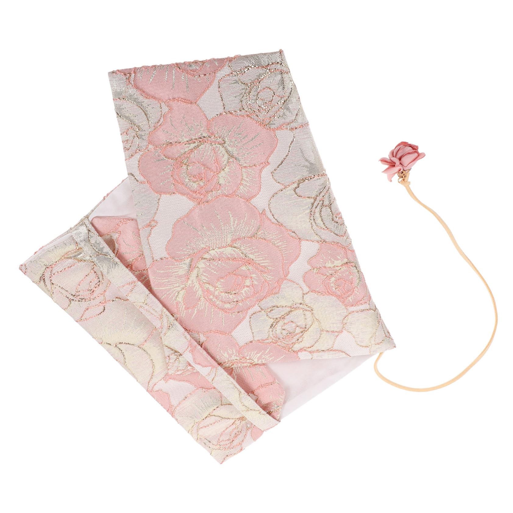 OSALADI 3 Pezzi Copertina del libro in tessuto tela per rilegatura di libri decorazione arredamento protezione coperture organizzatore studentesco copertine di libri riutilizzabili rosa