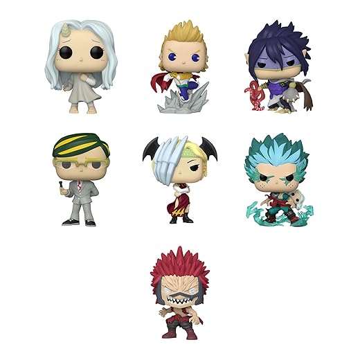 Funko Pop! My Hero Academia Set of 7 - Eri, Mirio in Hero Costume, Tamaki in Hero Costume, Sir Nighteye, Ryukyu in Hero Costume, Infinite Deku w/Eri and Eijiro Unbreakable
