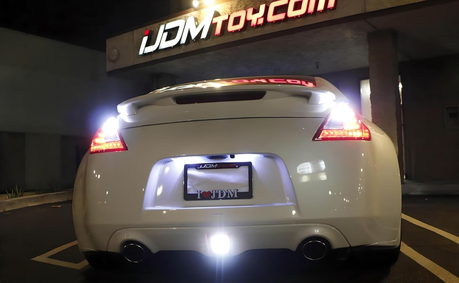 iJDMTOY Extremely Bright 50W High Power 906 912 921 T10 LED Back Up Reverse Lights, Parking Lights, Xenon White Color