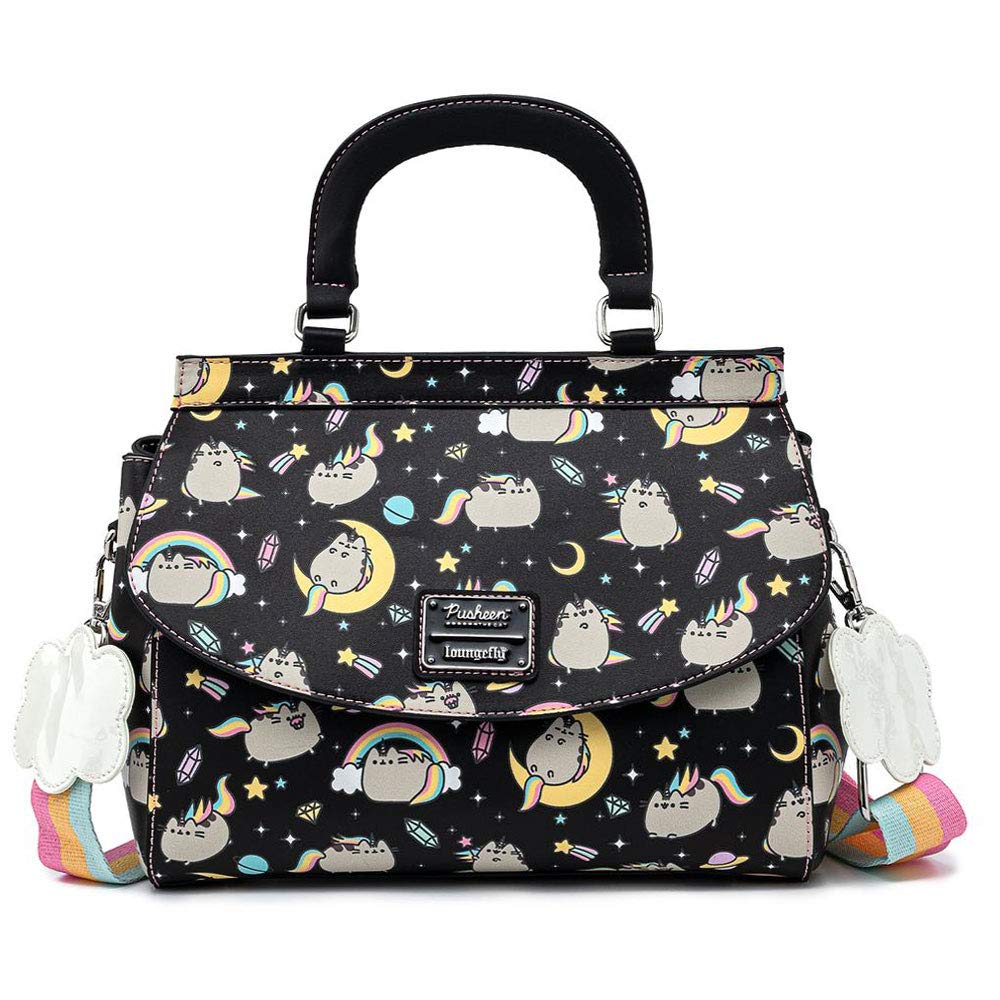 Loungefly - BackPack x Pusheen Rainbow Unicorn Crossbody Bag, Multi-color, Mini, PUTB0002