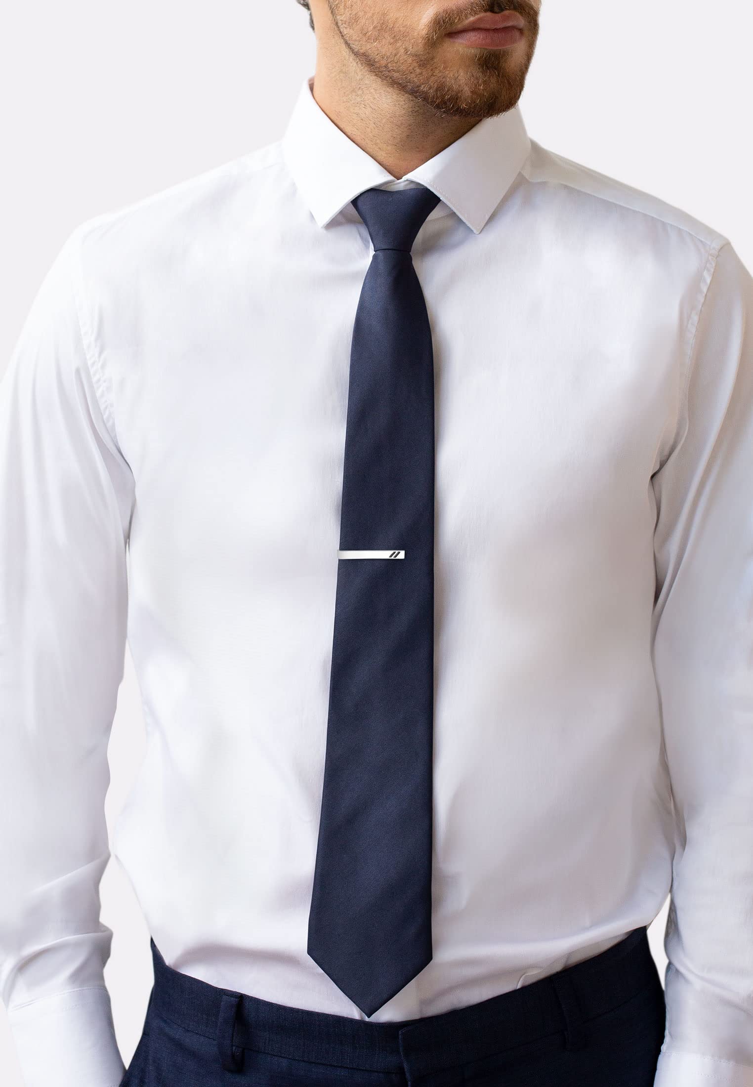 Kuzzoi Manschettenknöpfe & Krawattennadel für Herren im modischen Design, Herren Accessoire Set aus 925 Sterling Silber mit Emaille Details, Männer Geschenk für Hochzei undGeburtstag
