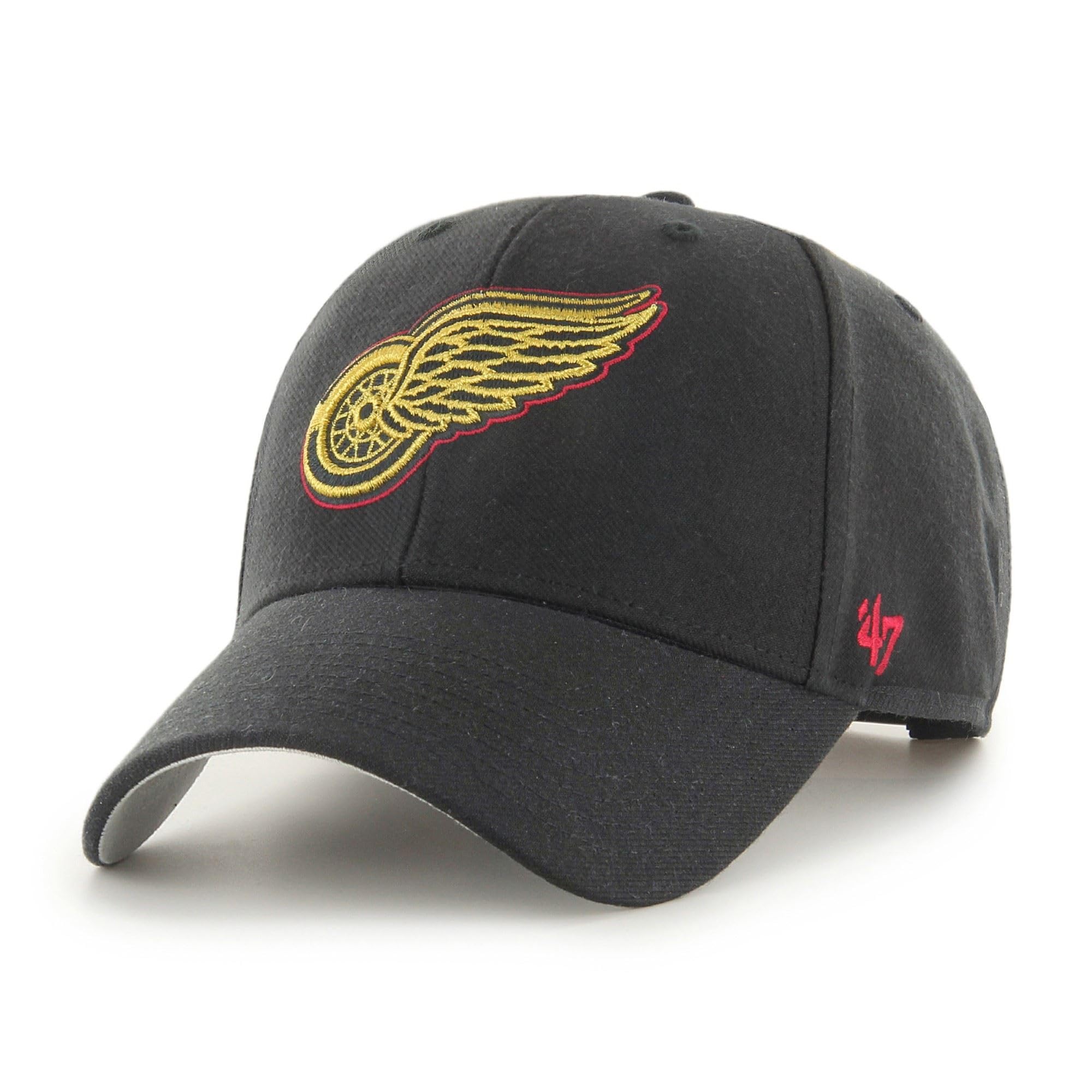 47 Detroit Red Wings NHL Metallic Most Value P. Black Adjustable Snapback Cap
