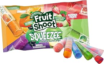 Fruit Shoot No Added Sugar Squeezy Ice Pops - PACK OF 3 (i.e. 36 x 45ml Freeze pops in Total)