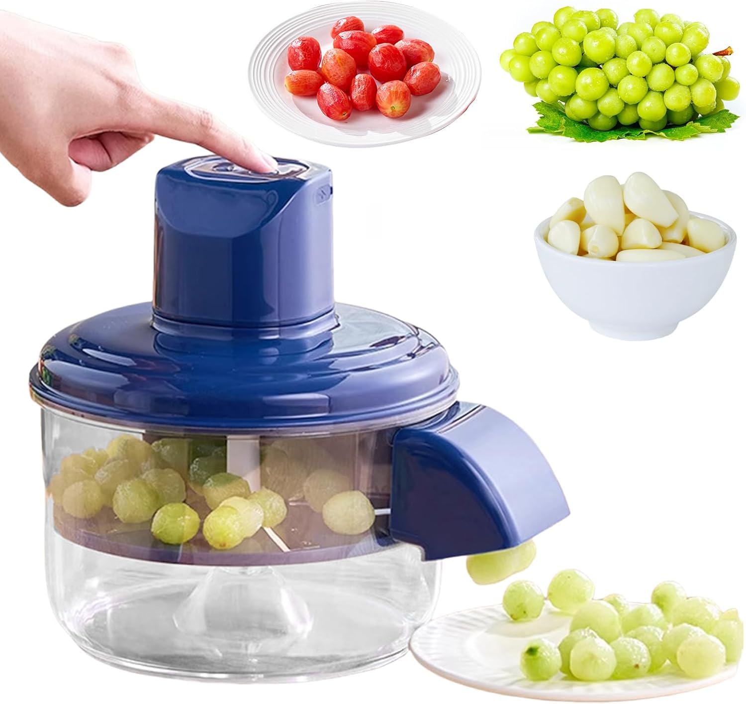 Éplucheur de raisin électrique, éplucheur d'ail automatique multifonction, éplucheur de cuisine rechargeable, pour la maison et le commerce