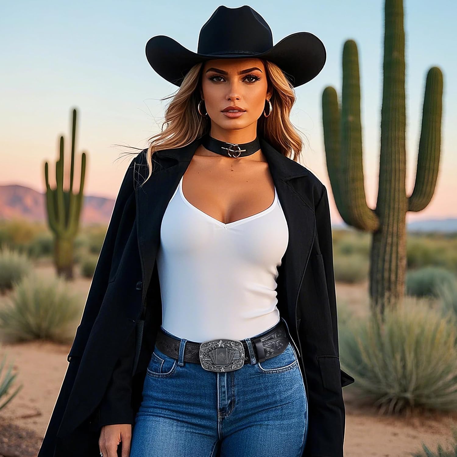 BELTROAD Cowboy Belts for Men Women Cowgirl Belt Western Country Belts for Jeans Christmas Gifts - Image 5