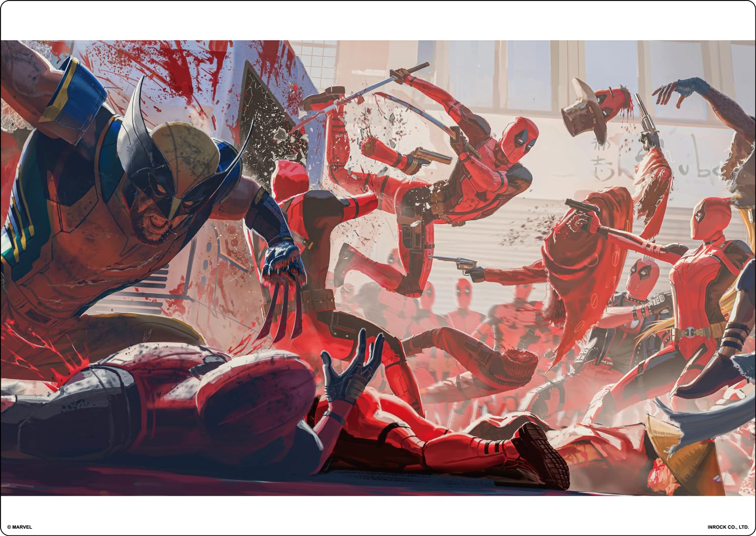 marvel デッドプール　マーベル展　アートボード　絵画　アートパネル Amazon.co.jp: [インロック] マーベル クリアアートボード B5