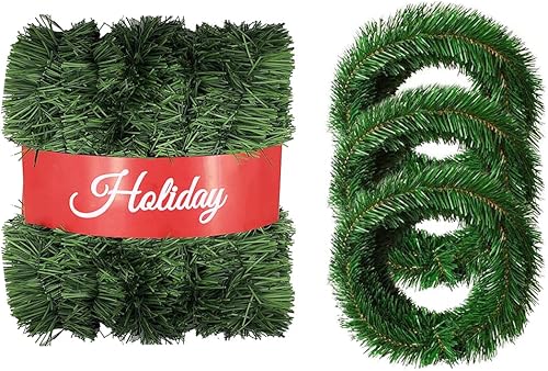 Guirnalda de Navidad para decoración de mesa, paquete de 3 unidades, guirnalda de Navidad de 54 pies para fondo de manto, decoración de mesa de