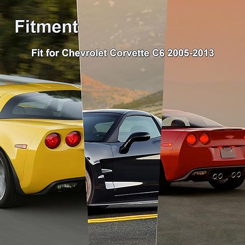 Miniatura 2 de Alerón de ala de tapa trasera para maletero compatible con Chevy Chevrolet Corvette C6 2005-2013 ZR1 Extended H Style estilo fibra de carbono