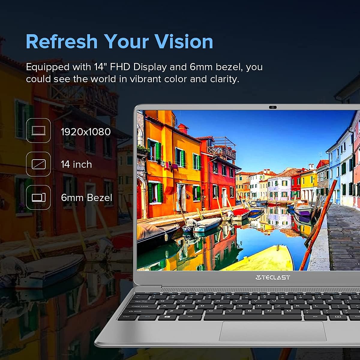 Rеvіеw Prоduсt TECLAST Traditional Laptop Computers 14 inch, 8GB+256GB Quad Core Windows 10 Laptop Computer(Windows 11 Free Upgrade), Light Metal Laptops, 1920x1080 FHD 2.4G+5G WiFi USB3.0 Mini-HDMI Work Study