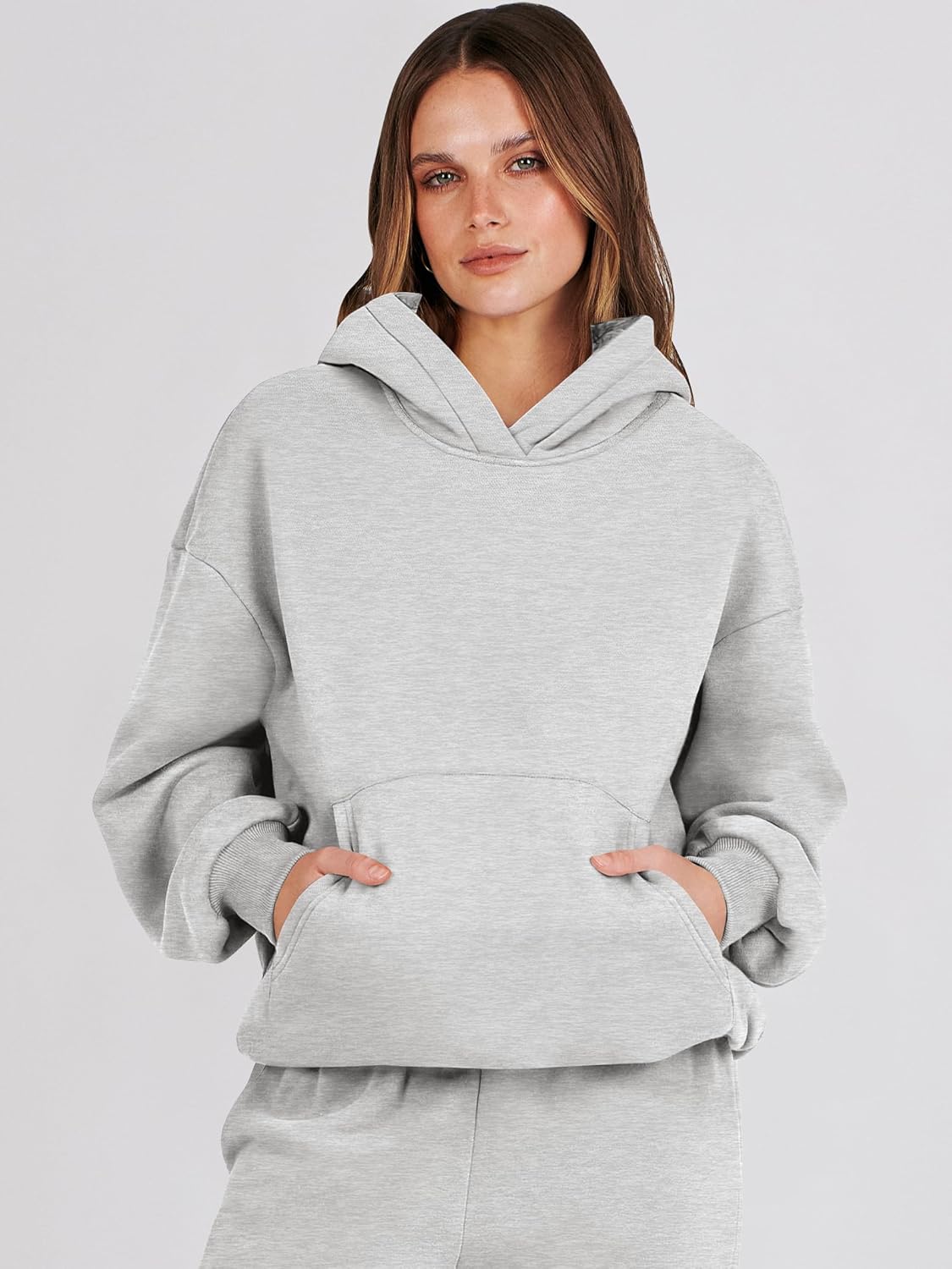 ANRABESS Womens 2 Piece Outfits Lounge Hoodie Oversized Sweatshirt Jogger Sweatpants Y2K Tracksuit Sweatsuit Set Fall Clothes - Image 4