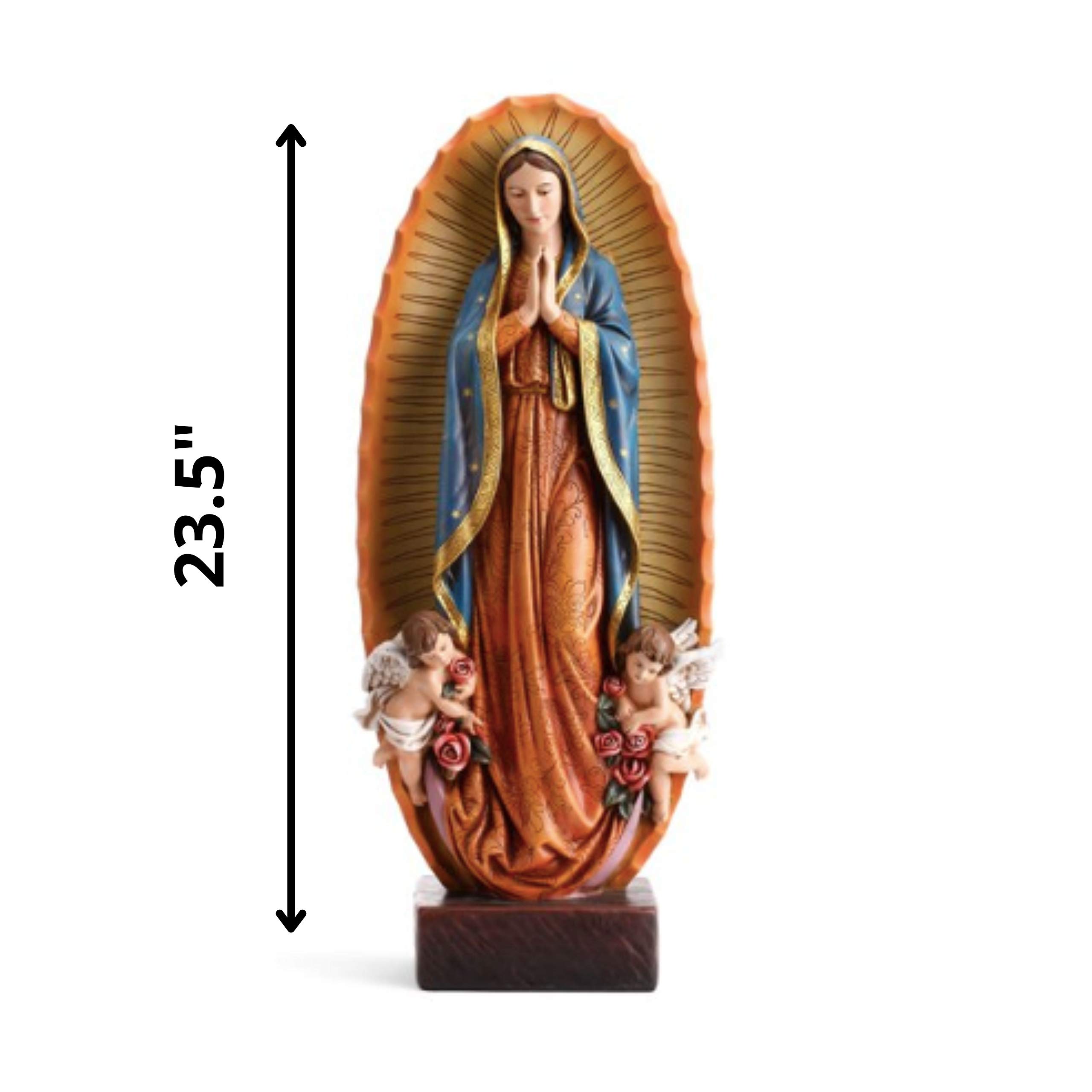 Avalon Gallery Our Lady Virgen De Guadalupe Resin Statue, 23 1/2 Inch