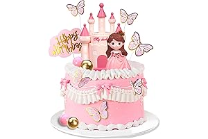 Adorable Princess Castle Cake Topper