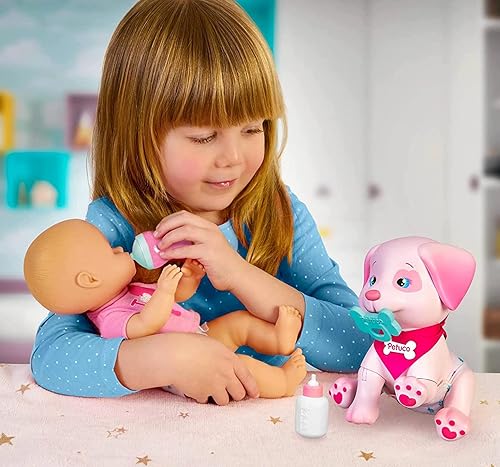 Miniatura 5 de Nenuco & Petuco Baby Doll con cachorro de compañía, accesorios para bebé y cachorro, muñeca de 14 pulgadas