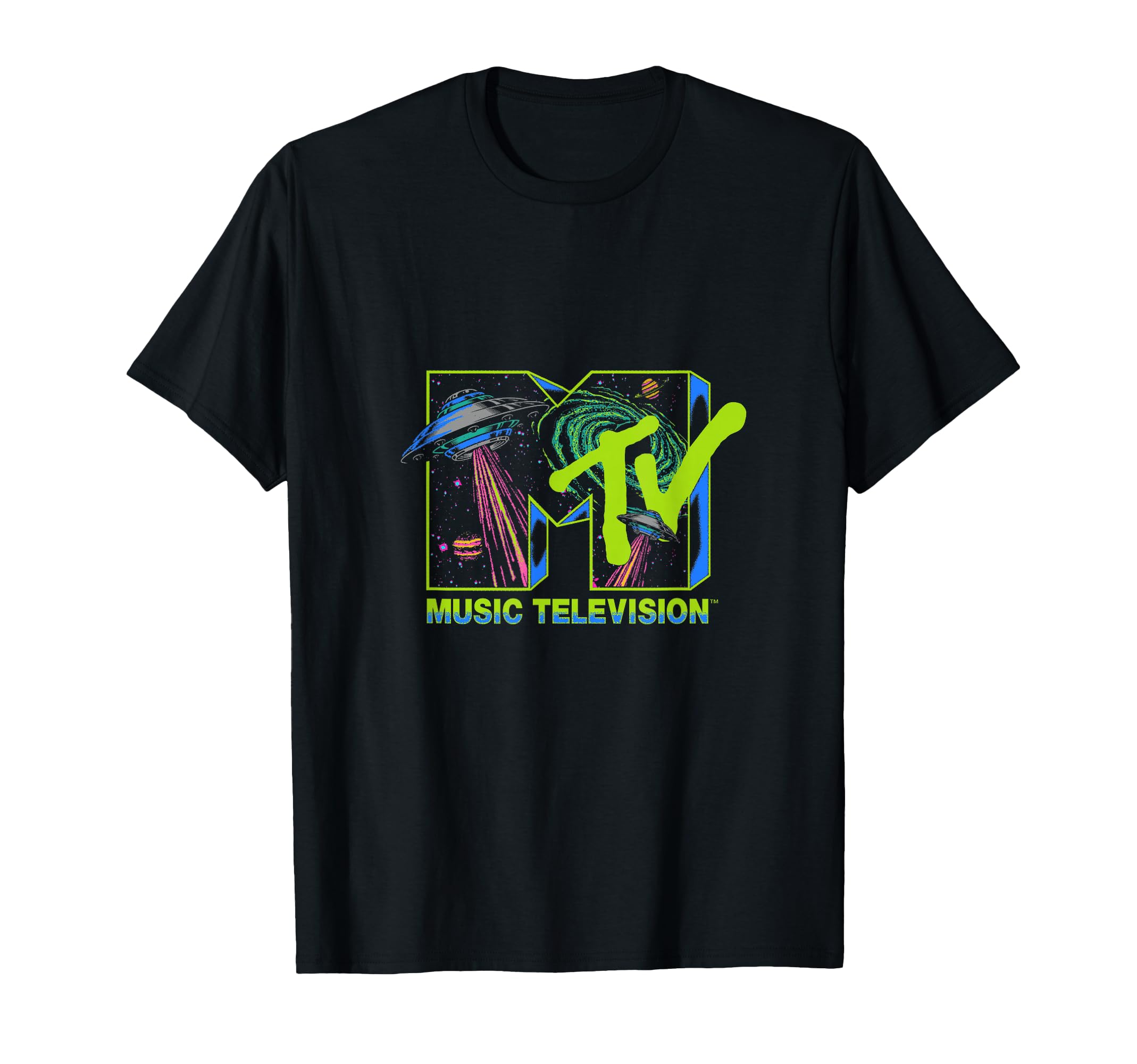 Music Television Alien Invasion UFO T-Shirt