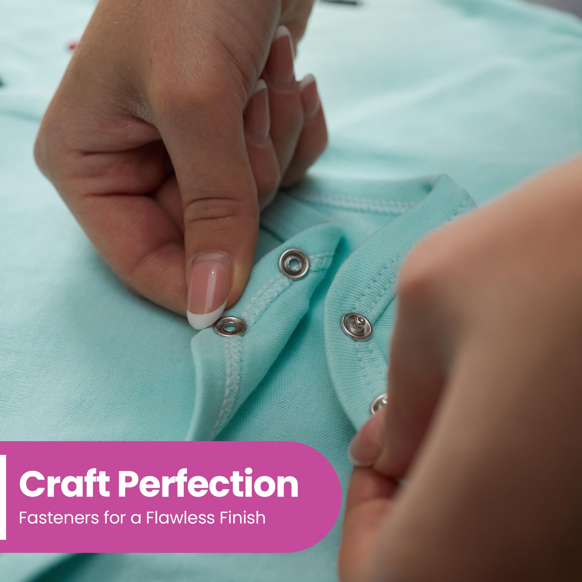 WedDecor Cierre a presión de 10 mm, broches de presión plateados, broches de latón sin níquel para manualidades, costura y tapicería, duraderos y resistentes al óxido, 500 unidades