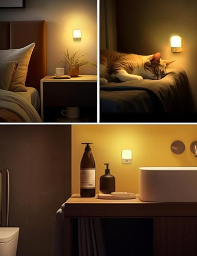 Miniatura 6 de LOHAS - Luz nocturna a batería, luz nocturna con sensor de movimiento, 3000 K blanco cálido suave adhesivo con 25 lm50 lm, luces nocturnas