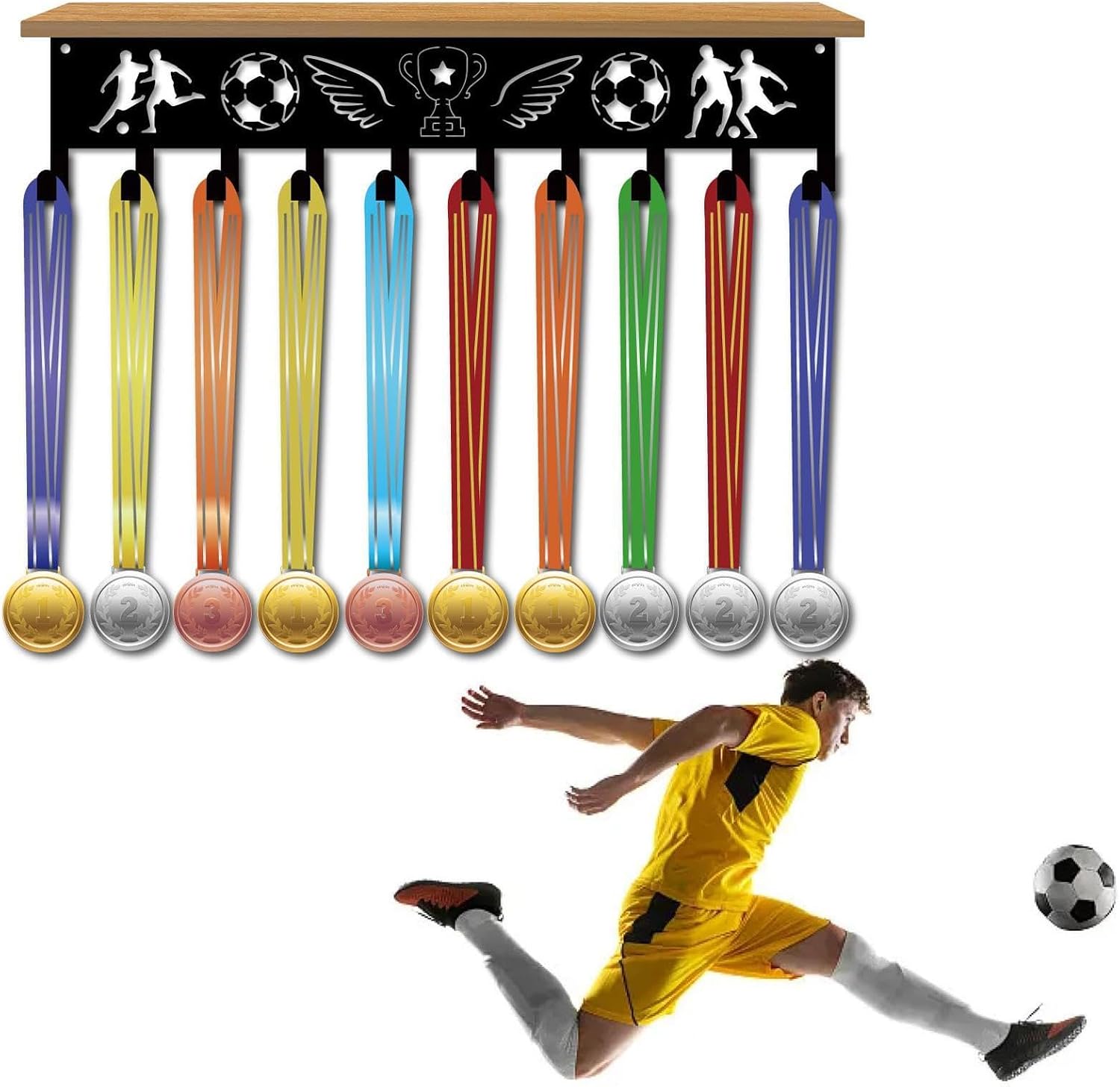 Award Hanger - 15.7 x 3 x 3.5 inches Collectible Wall Storage | Sports Award Hanger Display,for Living Room Bedroom Office Sports Home