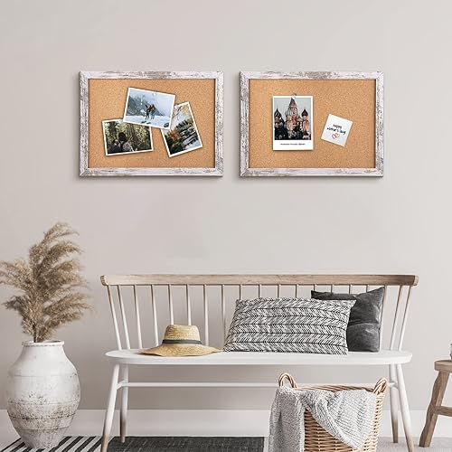 Miniatura 5 de Aitakatta Tablero de anuncios de corcho, tablero de anuncios decorativo para colgar en paredes, tablero de visión para escuela, hogar, cocina y