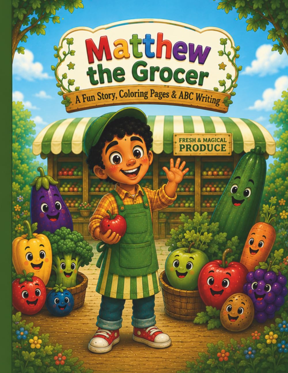 Matthew the Grocer: A Fun Story, Coloring Pages & ABC Writing Practice!