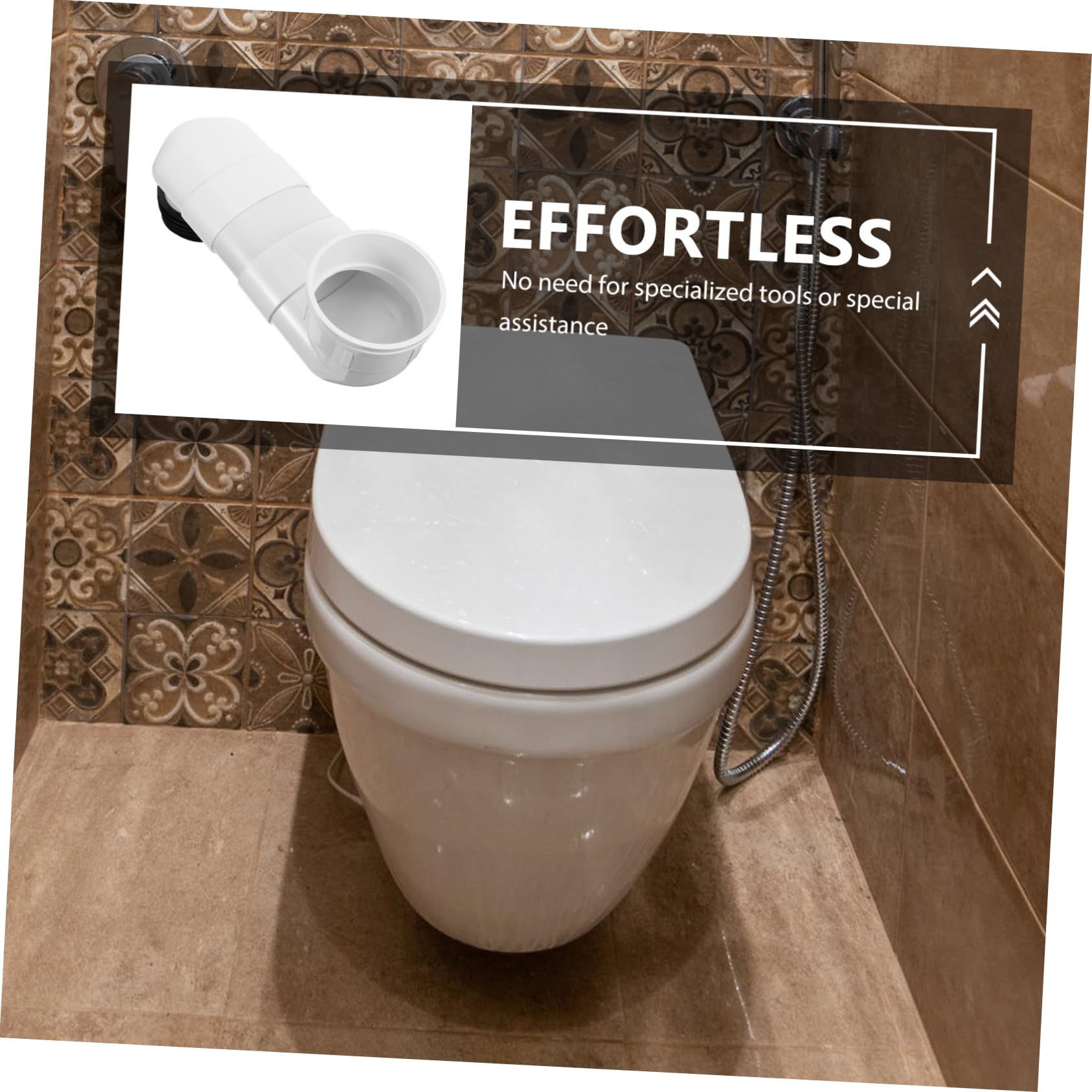 Dispositivo Massima tra Fori di 10cm in Pvc di Spostamento Wc Regolabile Adatto per Uso Commerciale Installazione
