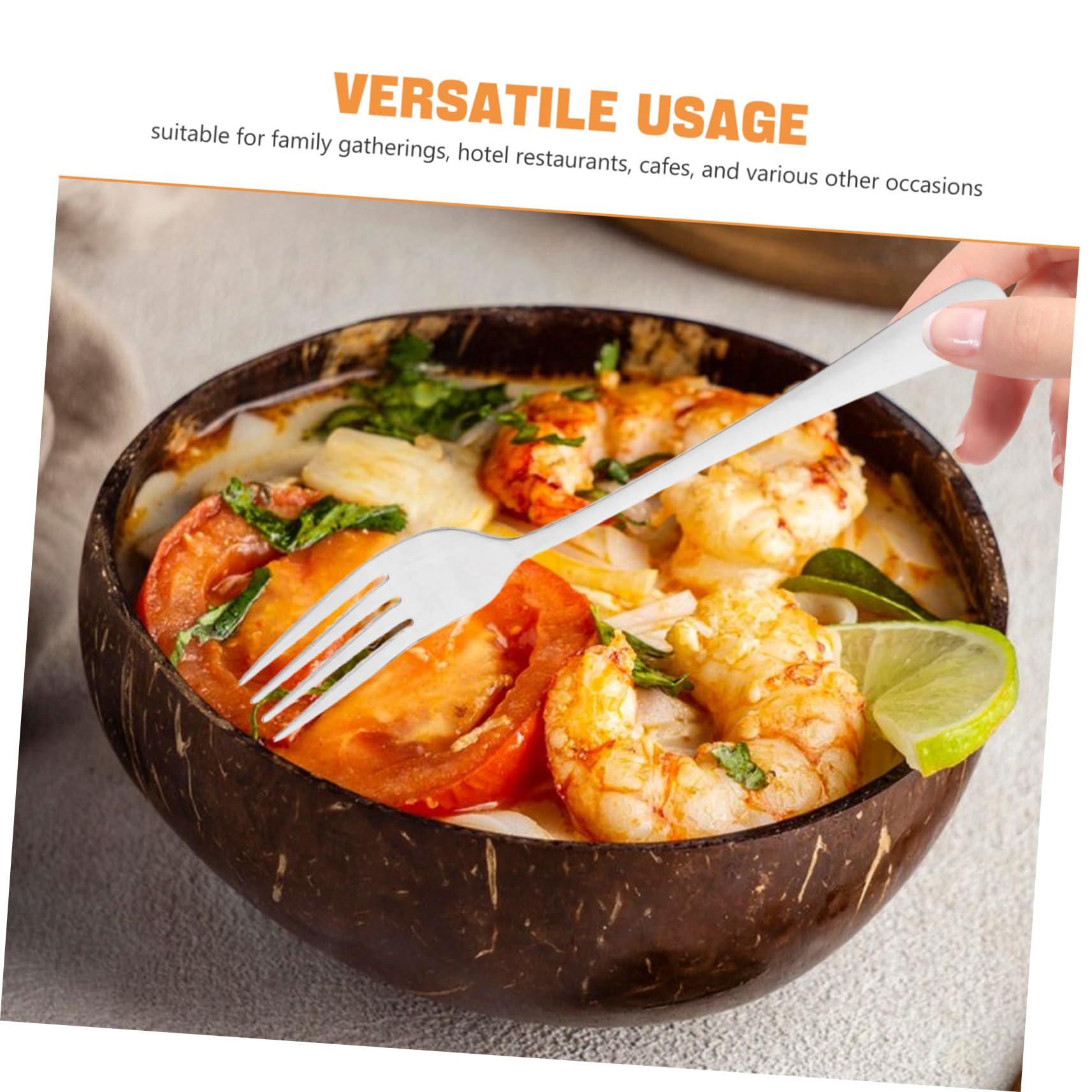 Cubiertos de Acero Inoxidable 20 Piezas para Cena y Fiesta | Plata, Agarre Cómodo y Uso Versátil, Diseño Elegante y Sencillo para Restaurantes y Otras Ocasiones