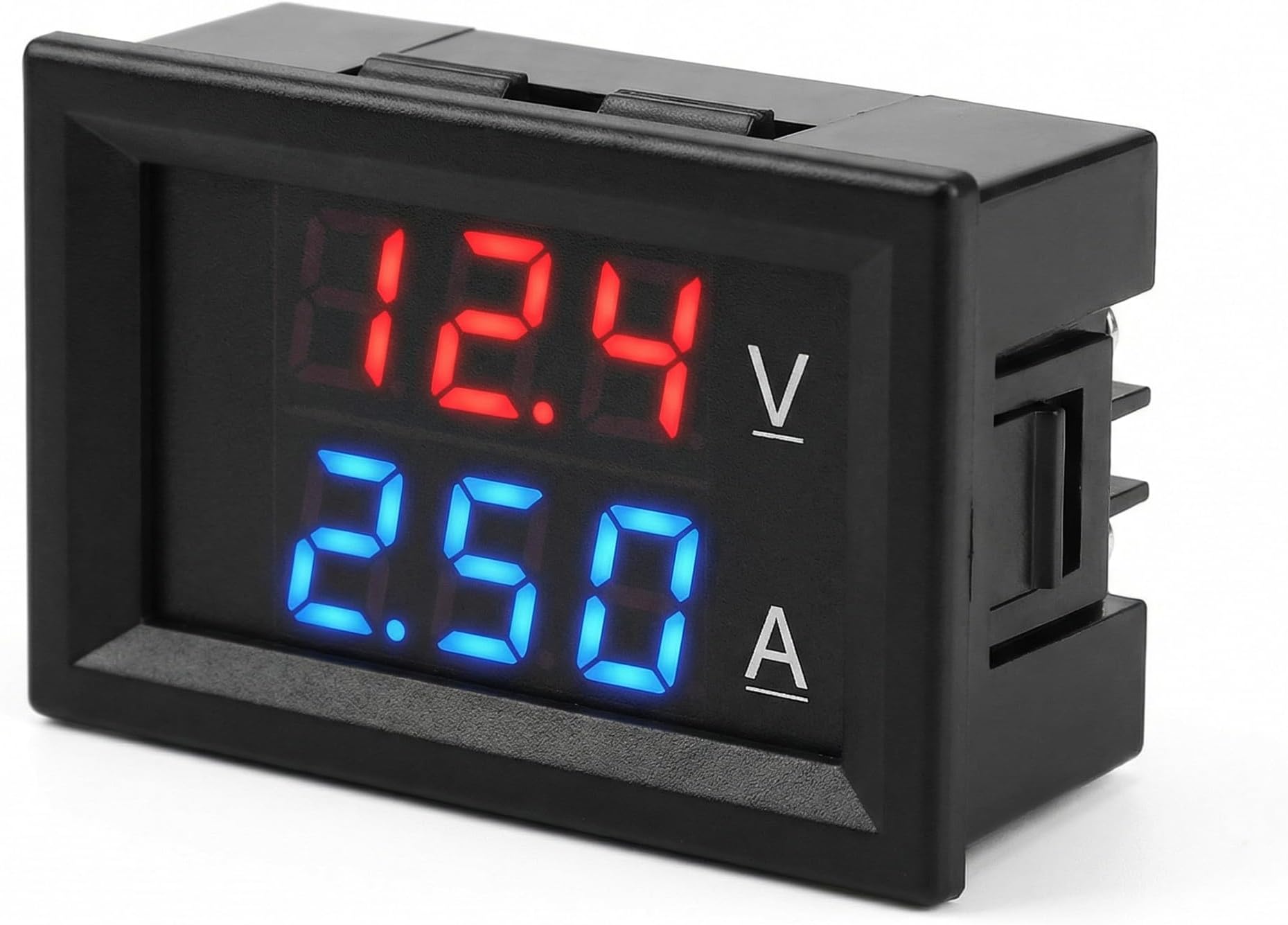 0.28" LED Digital Voltmeter Ammeter, Digital Voltmeter DC 0-100V 10A with Blue & Red Dual Display, Mini 2-in-1 Volt Amp Monitor Tester, Car Current Gauge for EV Boat Electronic Circuit