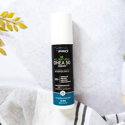 Miniatura 6 de DHEA Cream 50mg para mujeres y hombres, formulación cosmética natural de DHEA de máxima fuerza para equilibrio de hidratación de la piel, puro, sin