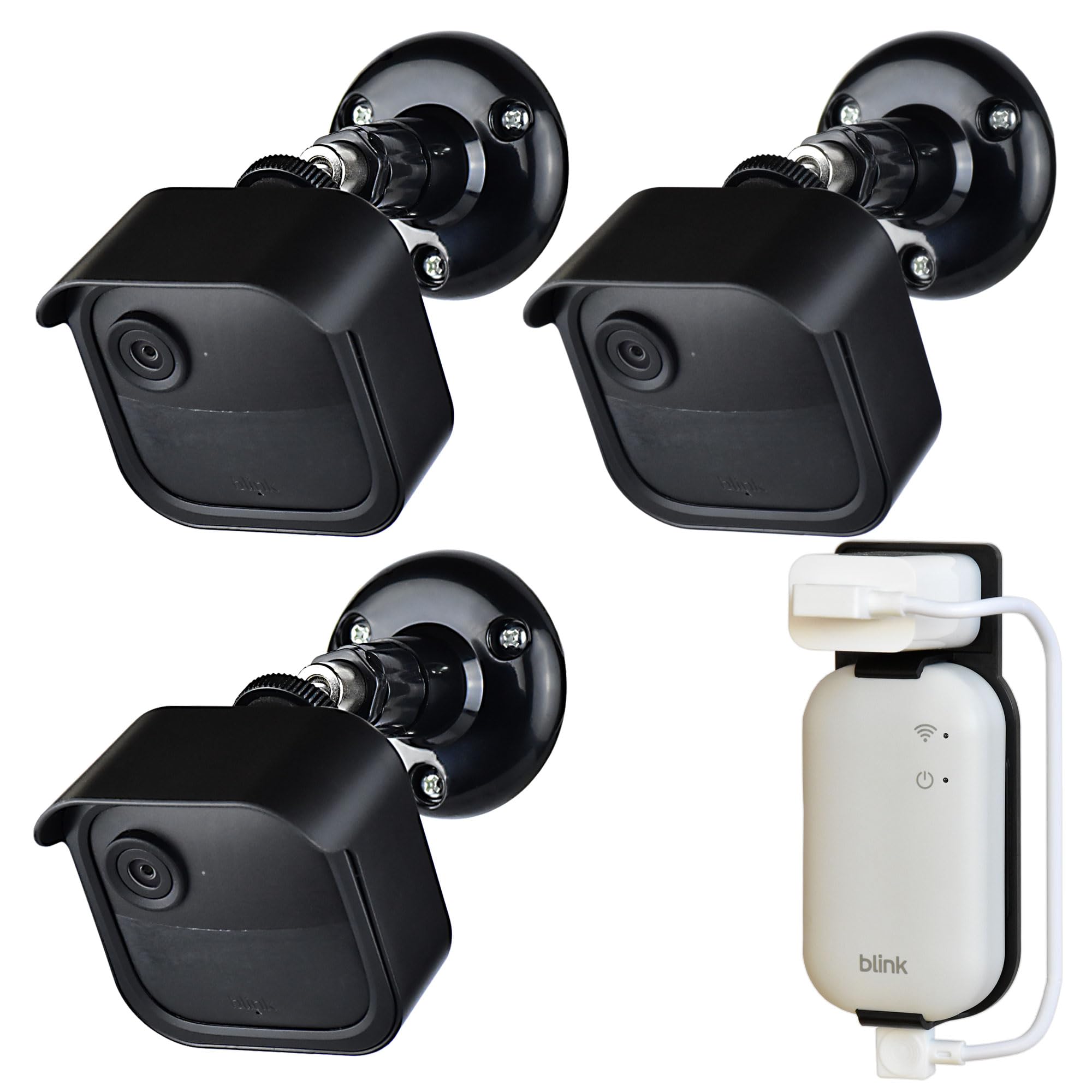 All New Blink Outdoor Camera Mount Bracket Compatible with Blink Outdoor 4th Gen Camera,Weatherproof Protective Housing and 360 Degree Adjustable Mount (Blink Camera Not Include) 3PACK