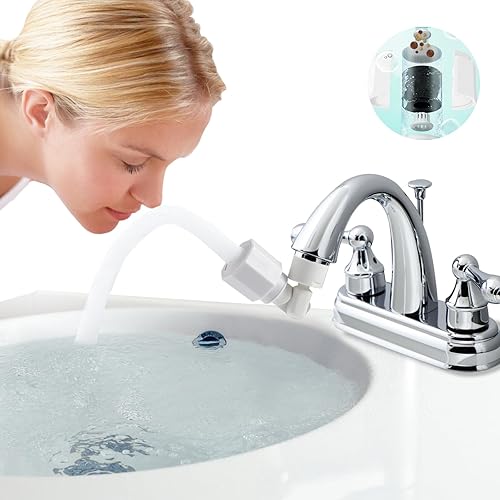 SWP 360 - Filtro giratorio para grifo de agua para fregadero de baño, elimina el cloro residual, el sabor y el olor en más del 99 %, alivia la piel